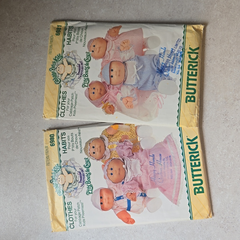 Cabbage Patch preemie patterns